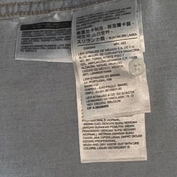 Levis Shirt Womens XS Western Pearl Snap Denim Long Sleeve Cowgirl Rodeo Rock - Picture 11 of 14